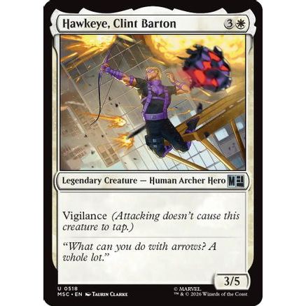 Hawkeye, Clint Barton (0518) (MSC-518) - Commander: Marvel Super Heroes Foil