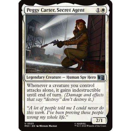 Peggy Carter, Secret Agent (MSC-523) - Commander: Marvel Super Heroes
