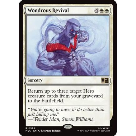 Wondrous Revival (MSC-528) - Commander: Marvel Super Heroes Foil
