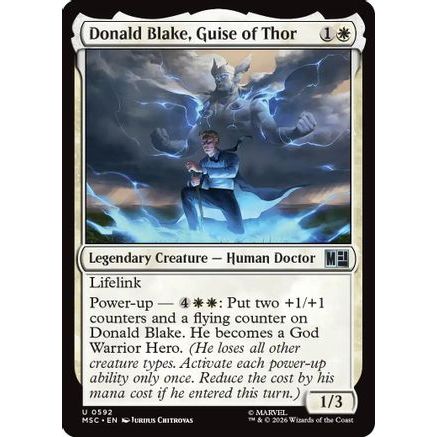 Donald Blake, Guise of Thor (MSC-592) - Commander: Marvel Super Heroes Foil