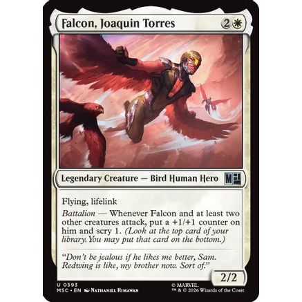 Falcon, Joaquin Torres (MSC-593) - Commander: Marvel Super Heroes Foil