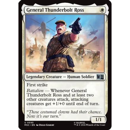 General Thunderbolt Ross (MSC-595) - Commander: Marvel Super Heroes
