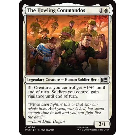 The Howling Commandos (MSC-598) - Commander: Marvel Super Heroes Foil