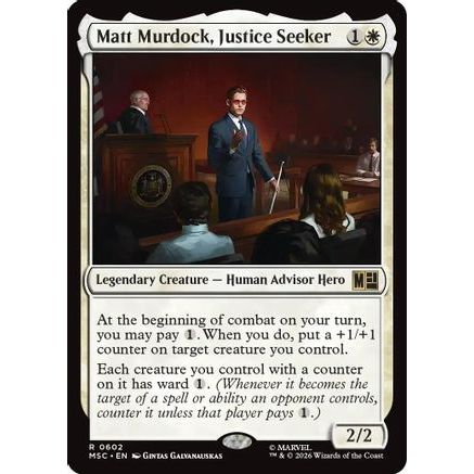 Matt Murdock, Justice Seeker (MSC-602) - Commander: Marvel Super Heroes
