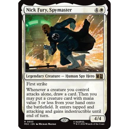 Nick Fury, Spymaster (MSC-603) - Commander: Marvel Super Heroes Foil