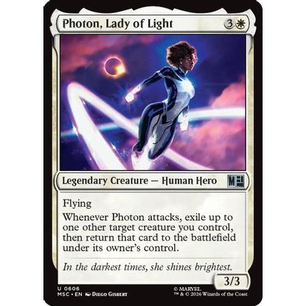 Photon, Lady of Light (MSC-606) - Commander: Marvel Super Heroes