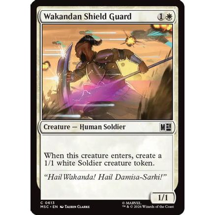 Wakandan Shield Guard (MSC-613) - Commander: Marvel Super Heroes
