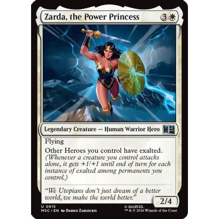 Zarda, the Power Princess (MSC-615) - Commander: Marvel Super Heroes