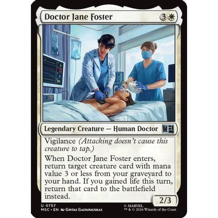 Doctor Jane Foster (MSC-757) - Commander: Marvel Super Heroes Foil