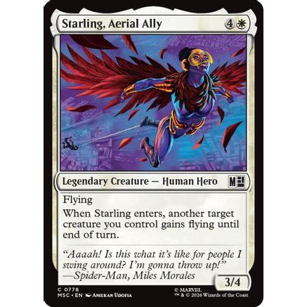 Starling, Aerial Ally (MSC-778) - Commander: Marvel Super Heroes Foil