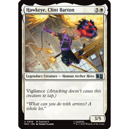 Hawkeye, Clint Barton (0838) (MSC-838) - Commander: Marvel Super Heroes