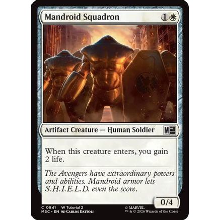 Mandroid Squadron (MSC-841) - Commander: Marvel Super Heroes