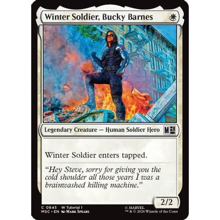 Winter Soldier, Bucky Barnes (MSC-845) - Commander: Marvel Super Heroes