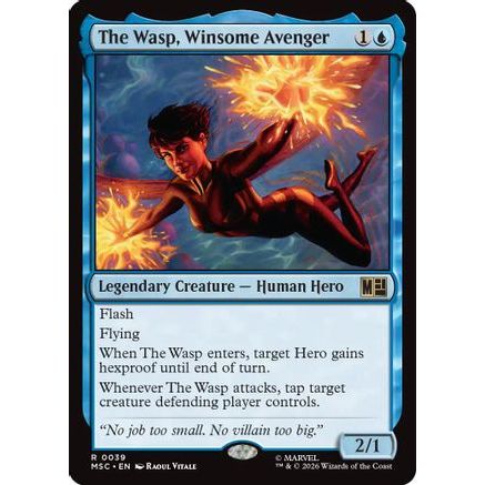The Wasp, Winsome Avenger (MSC-039) - Commander: Marvel Super Heroes