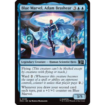 Blue Marvel, Adam Brashear (MSC-530) - Commander: Marvel Super Heroes