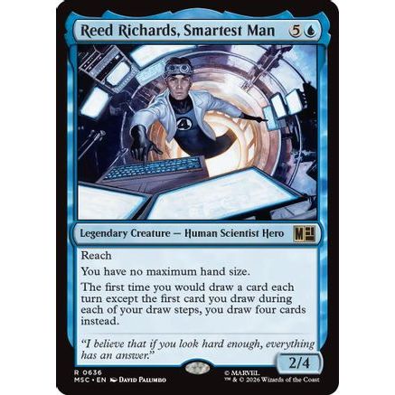 Reed Richards, Smartest Man (MSC-636) - Commander: Marvel Super Heroes