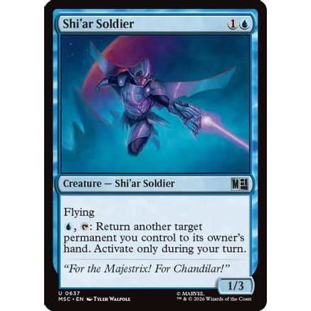 Shi'ar Soldier (MSC-637) - Commander: Marvel Super Heroes Foil