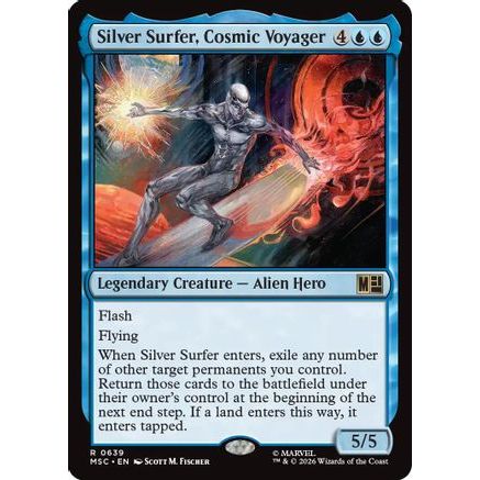 Silver Surfer, Cosmic Voyager (MSC-639) - Commander: Marvel Super Heroes