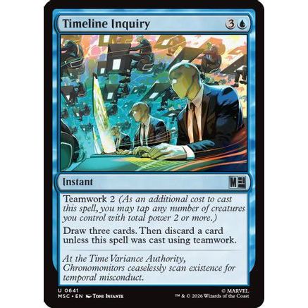 Timeline Inquiry (MSC-641) - Commander: Marvel Super Heroes Foil