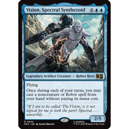 Vision, Spectral Synthezoid (MSC-644) - Commander: Marvel Super Heroes