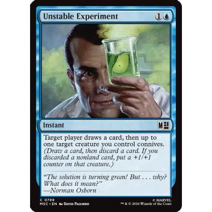 Unstable Experiment (MSC-789) - Commander: Marvel Super Heroes Foil