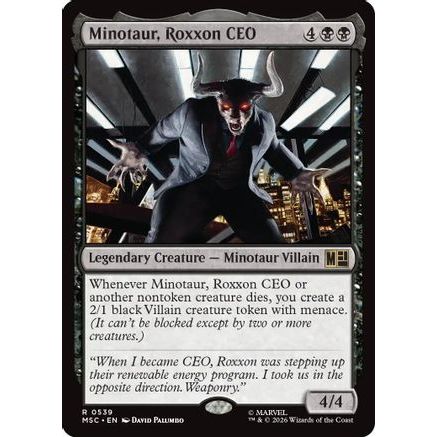 Minotaur, Roxxon CEO (MSC-539) - Commander: Marvel Super Heroes Foil
