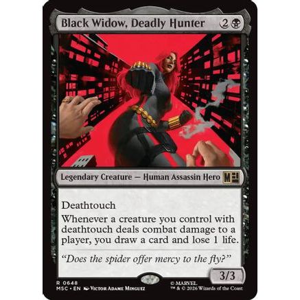 Black Widow, Deadly Hunter (MSC-648) - Commander: Marvel Super Heroes Foil