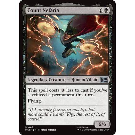 Count Nefaria (MSC-651) - Commander: Marvel Super Heroes Foil