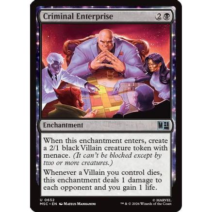 Criminal Enterprise (MSC-652) - Commander: Marvel Super Heroes