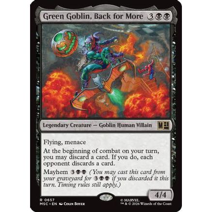 Green Goblin, Back for More (MSC-657) - Commander: Marvel Super Heroes Foil