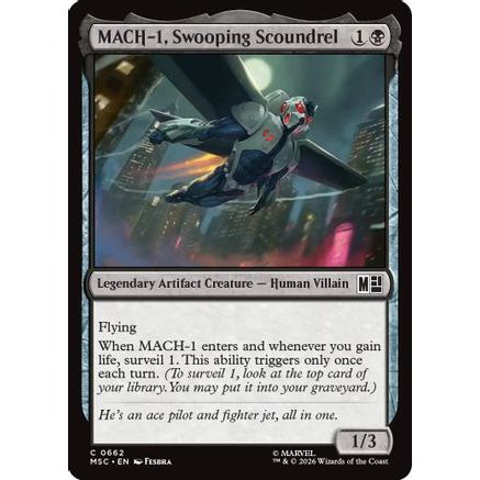 MACH-1, Swooping Scoundrel (MSC-662) - Commander: Marvel Super Heroes
