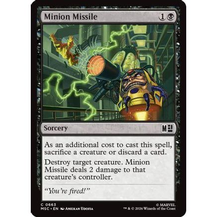 Minion Missile (MSC-663) - Commander: Marvel Super Heroes Foil