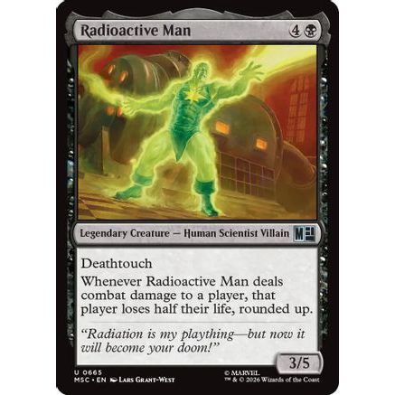 Radioactive Man (MSC-665) - Commander: Marvel Super Heroes Foil