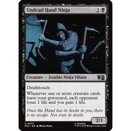 Undead Hand Ninja (MSC-670) - Commander: Marvel Super Heroes Foil