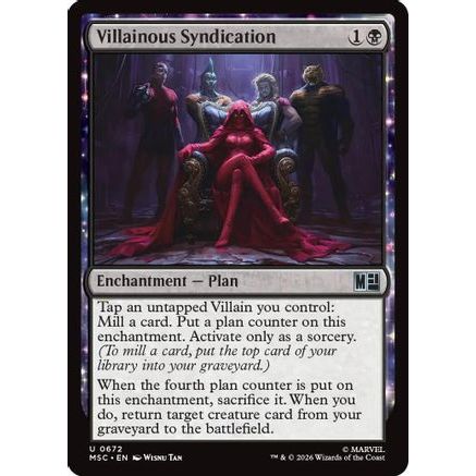 Villainous Syndication (MSC-672) - Commander: Marvel Super Heroes Foil