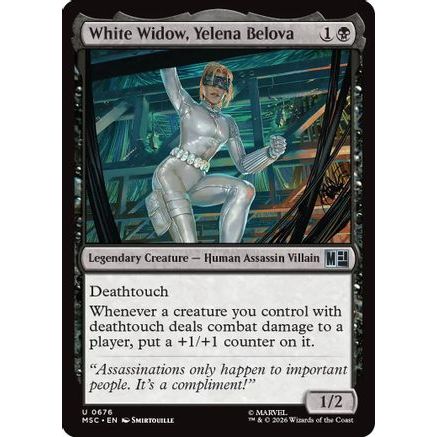 White Widow, Yelena Belova (MSC-676) - Commander: Marvel Super Heroes Foil
