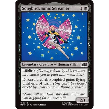 Songbird, Sonic Screamer (MSC-762) - Commander: Marvel Super Heroes