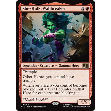 She-Hulk, Wallbreaker (MSC-060) - Commander: Marvel Super Heroes Foil