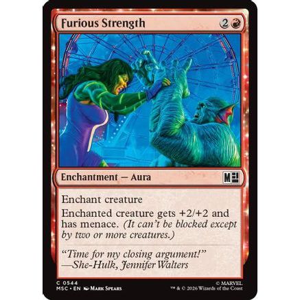 Furious Strength (MSC-544) - Commander: Marvel Super Heroes Foil