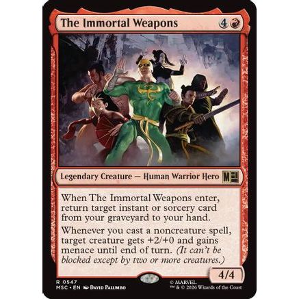 The Immortal Weapons (MSC-547) - Commander: Marvel Super Heroes Foil