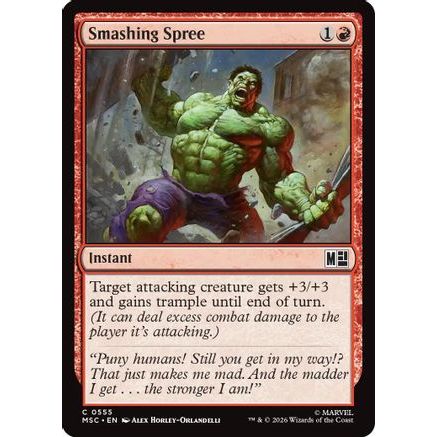 Smashing Spree (MSC-555) - Commander: Marvel Super Heroes