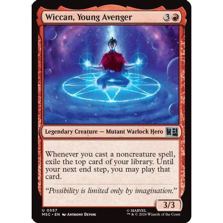 Wiccan, Young Avenger (MSC-557) - Commander: Marvel Super Heroes