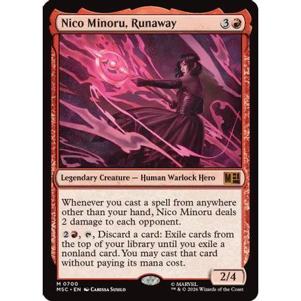 Nico Minoru, Runaway (MSC-700) - Commander: Marvel Super Heroes