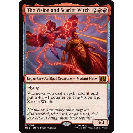 The Vision and Scarlet Witch (MSC-707) - Commander: Marvel Super Heroes Foil