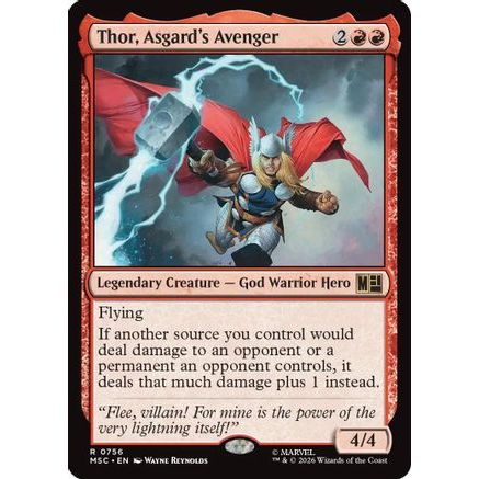 Thor, Asgard's Avenger (MSC-756) - Commander: Marvel Super Heroes Foil