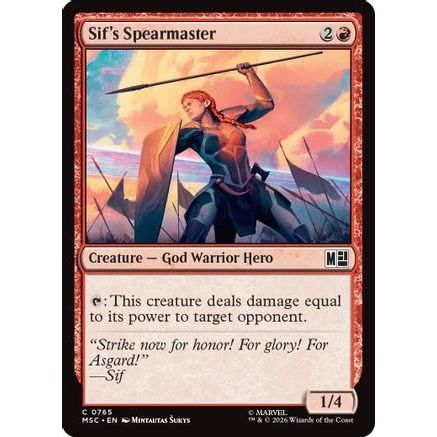 Sif's Spearmaster (MSC-765) - Commander: Marvel Super Heroes