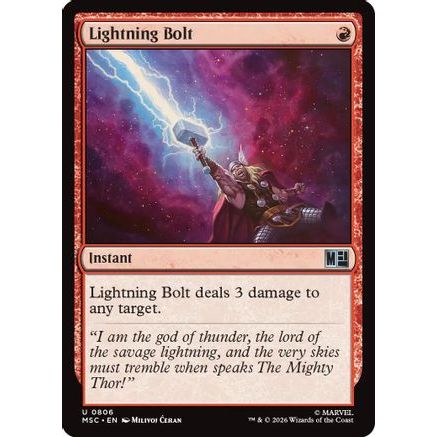 Lightning Bolt (MSC-806) - Commander: Marvel Super Heroes Foil