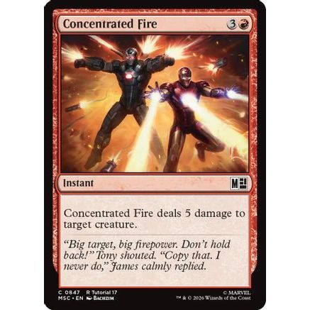 Concentrated Fire (MSC-847) - Commander: Marvel Super Heroes