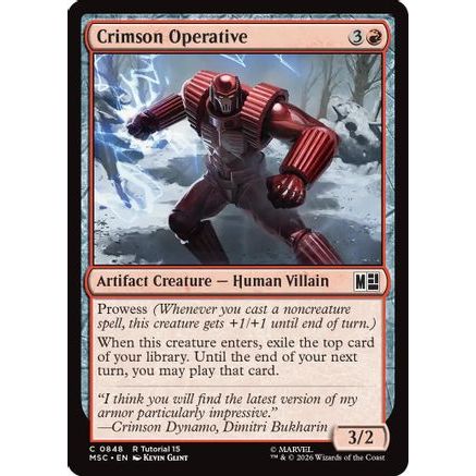 Crimson Operative (MSC-848) - Commander: Marvel Super Heroes