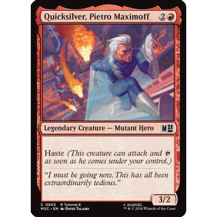 Quicksilver, Pietro Maximoff (0853) (MSC-853) - Commander: Marvel Super Heroes